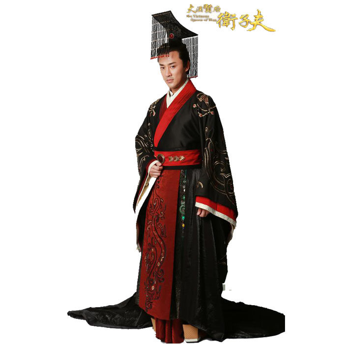 男士汉服卫子夫同款大臣臣服演出服汉武帝龙袍汉朝民族服装
