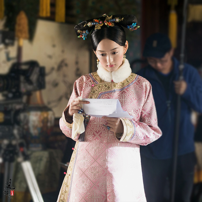 如懿传何泓姗白蕊姬同款影视古装清朝玫嫔宫廷民族服装