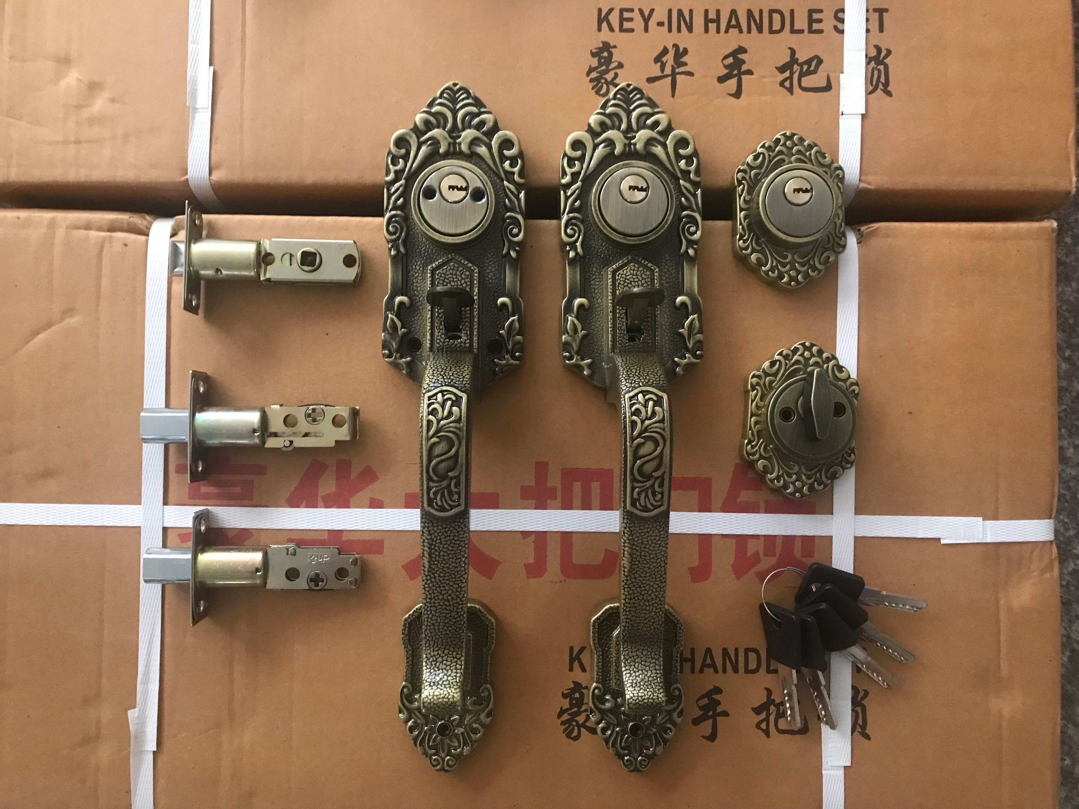 罗普斯金大把二舌老式铝合金门锁双开众安替换锁门机械门锁