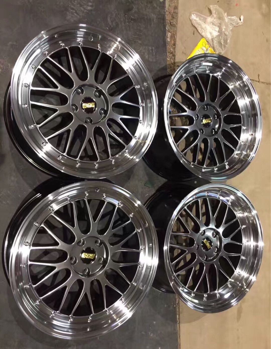 bbslm1719寸抛边复古轮毂适配雅阁菲斯塔锐志轮毂