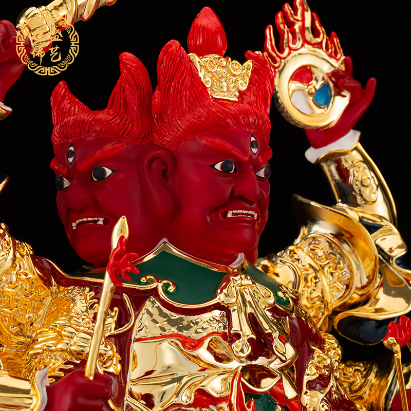 火神16寸火王王爷火德真君祝融六臂神爷神像摆件