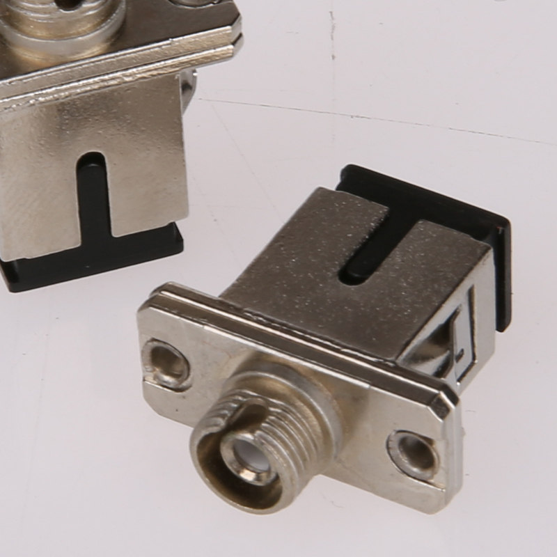 转接法兰scfc锌合金光纤适配器耦合器连接器转接头方转圆光纤耦合器