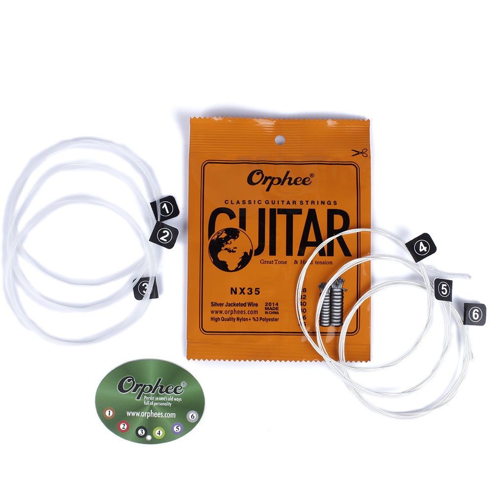 orphee古典吉他弦尼龙一套演奏级中张力古典吉他琴弦尼龙弦套装