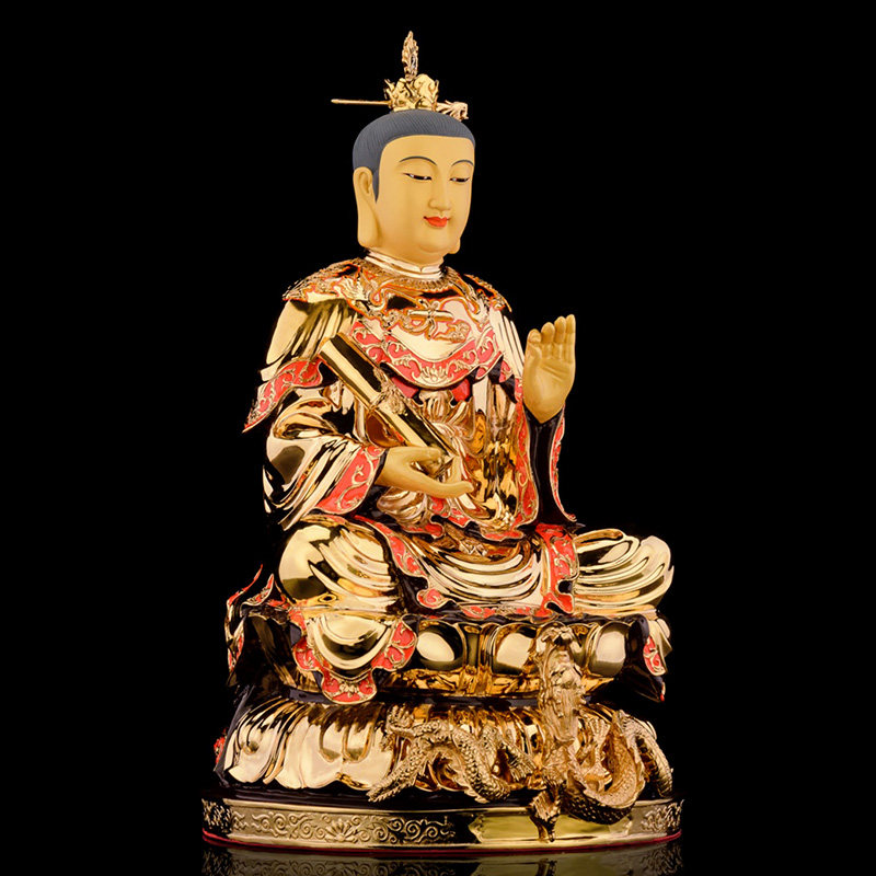 灵山台湾鎏金老母菩萨神像供奉道教女神青海摆件