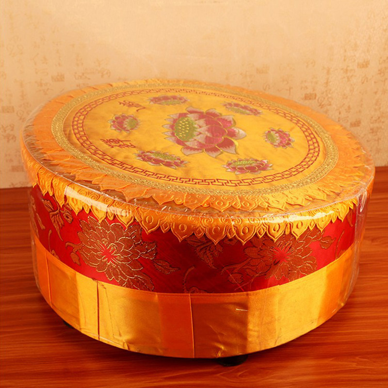 佛堂莲花拜垫实木跪垫家用磕头垫子蒲团