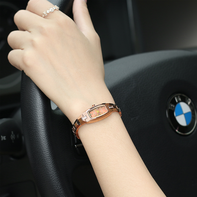 正品超薄防水手表女士腕表石英女钨钢女表男情侣潮流学生手链手表