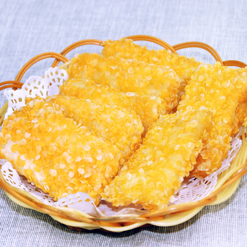 雪花芒果阿诺花香芒酥10个250g速冻点心酒店传统中式糕点