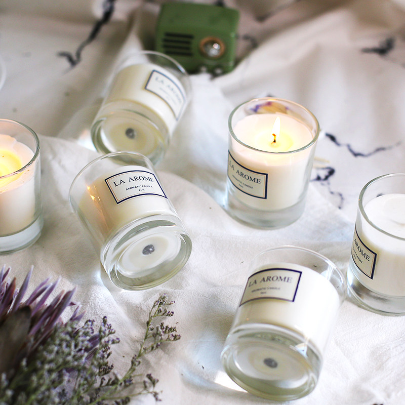 小众北欧卧室助眠香氛香薰蜡烛家用室内持久香薰蜡烛