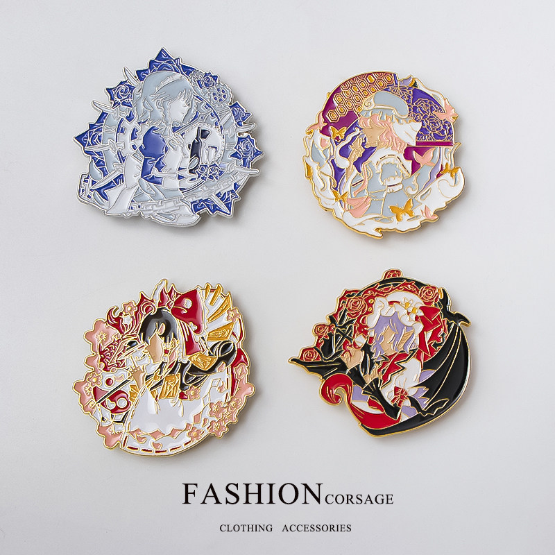 日系动漫东方project周边同人珐琅金属徽章胸针胸针