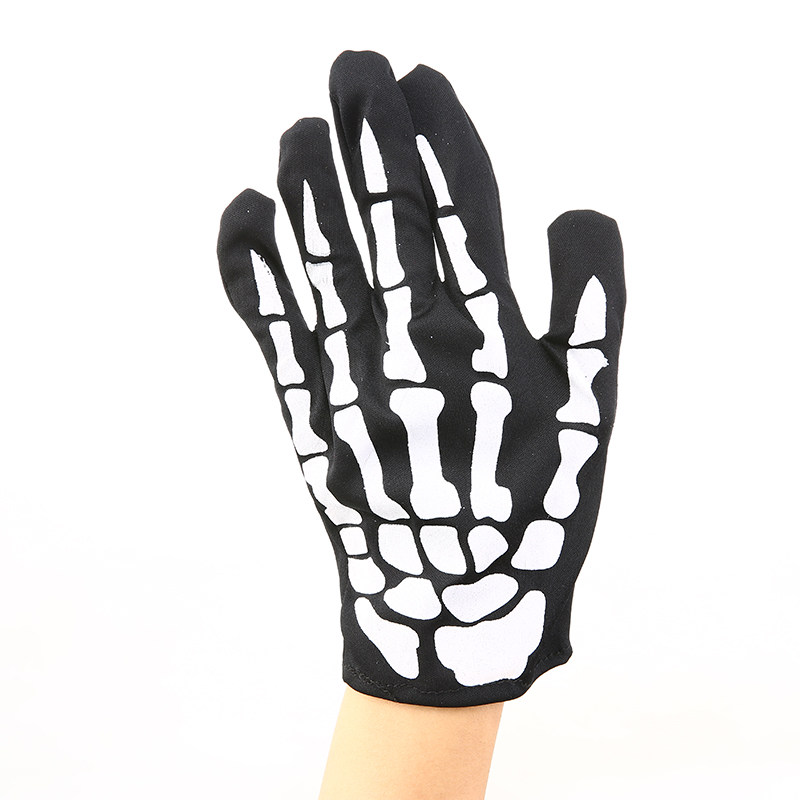圣诞节cos道具骷髅手套骨头鬼爪恐怖僵尸手套吓人街舞手套配饰