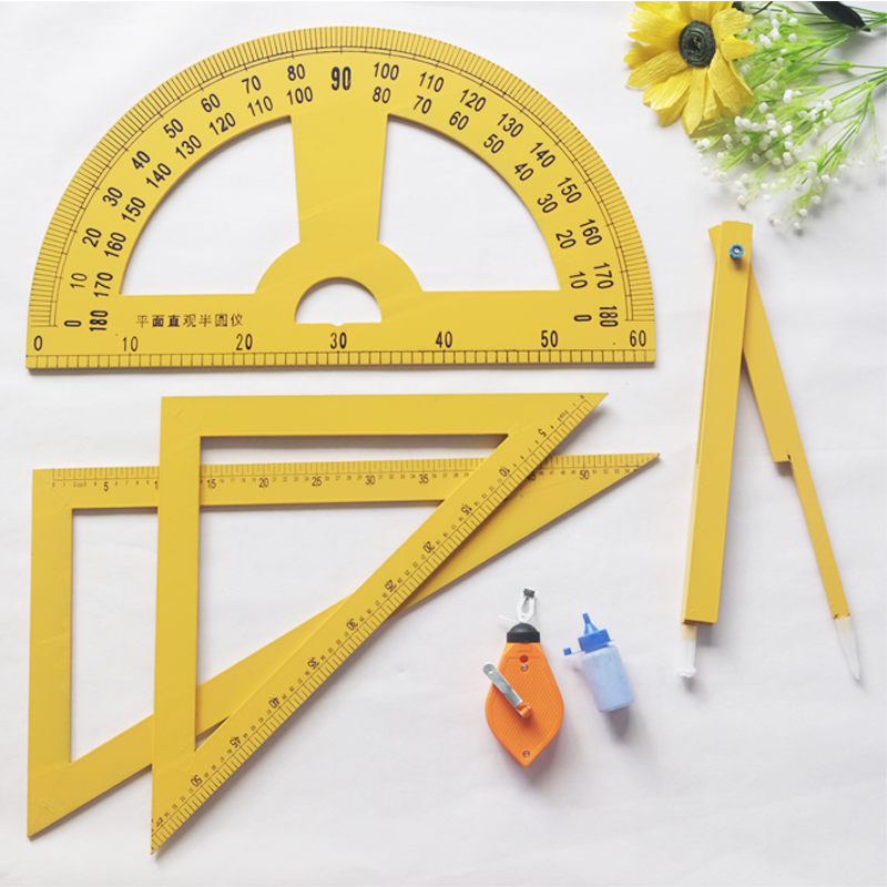 木工划线三角尺圆规量角器教具装饰园区工房幼儿园各类尺