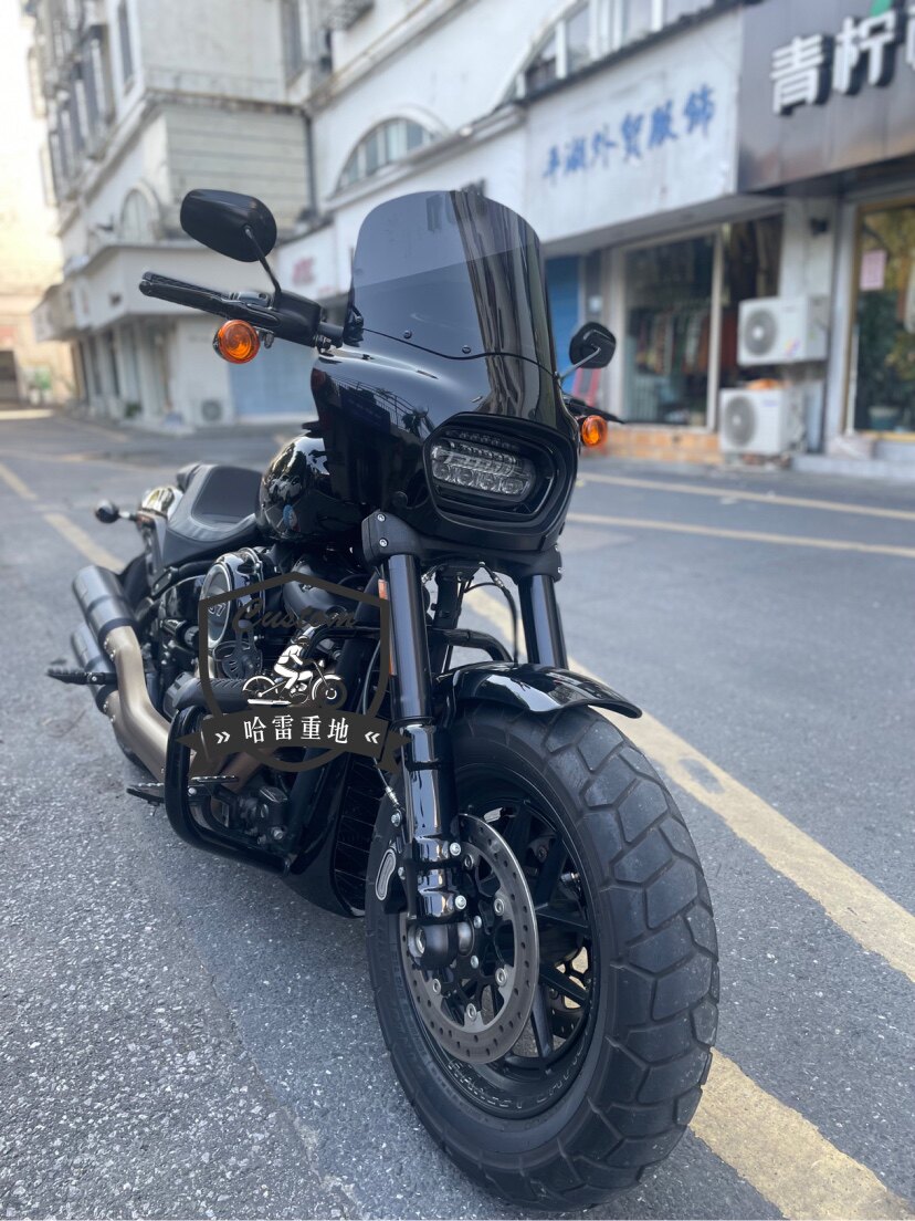 头罩哈雷猪头美国风挡memphis风格ds改装菲斯摩托车前挡风