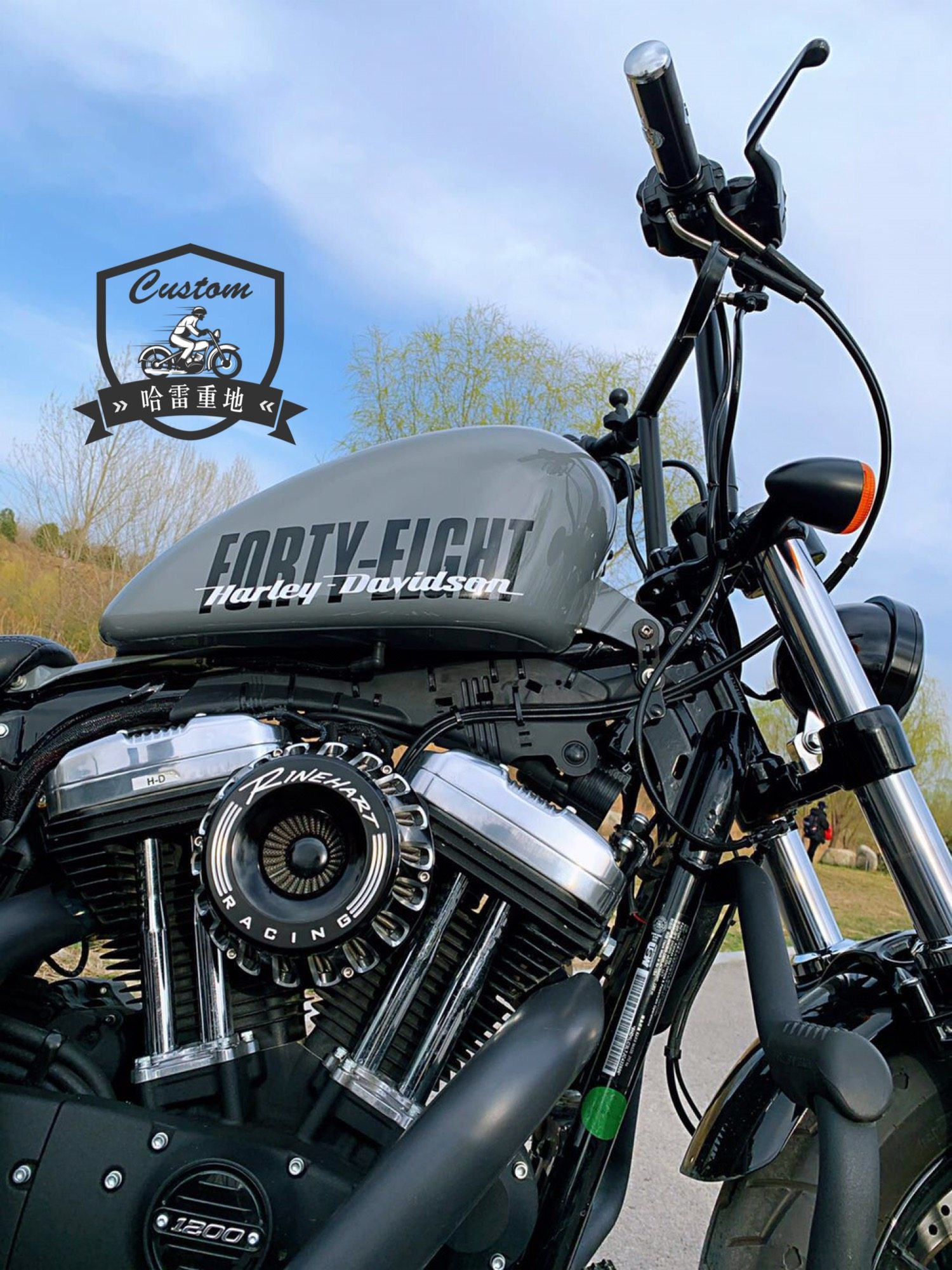 哈雷改装10寸运动者1200窗口软尾街霸司令突破手把
