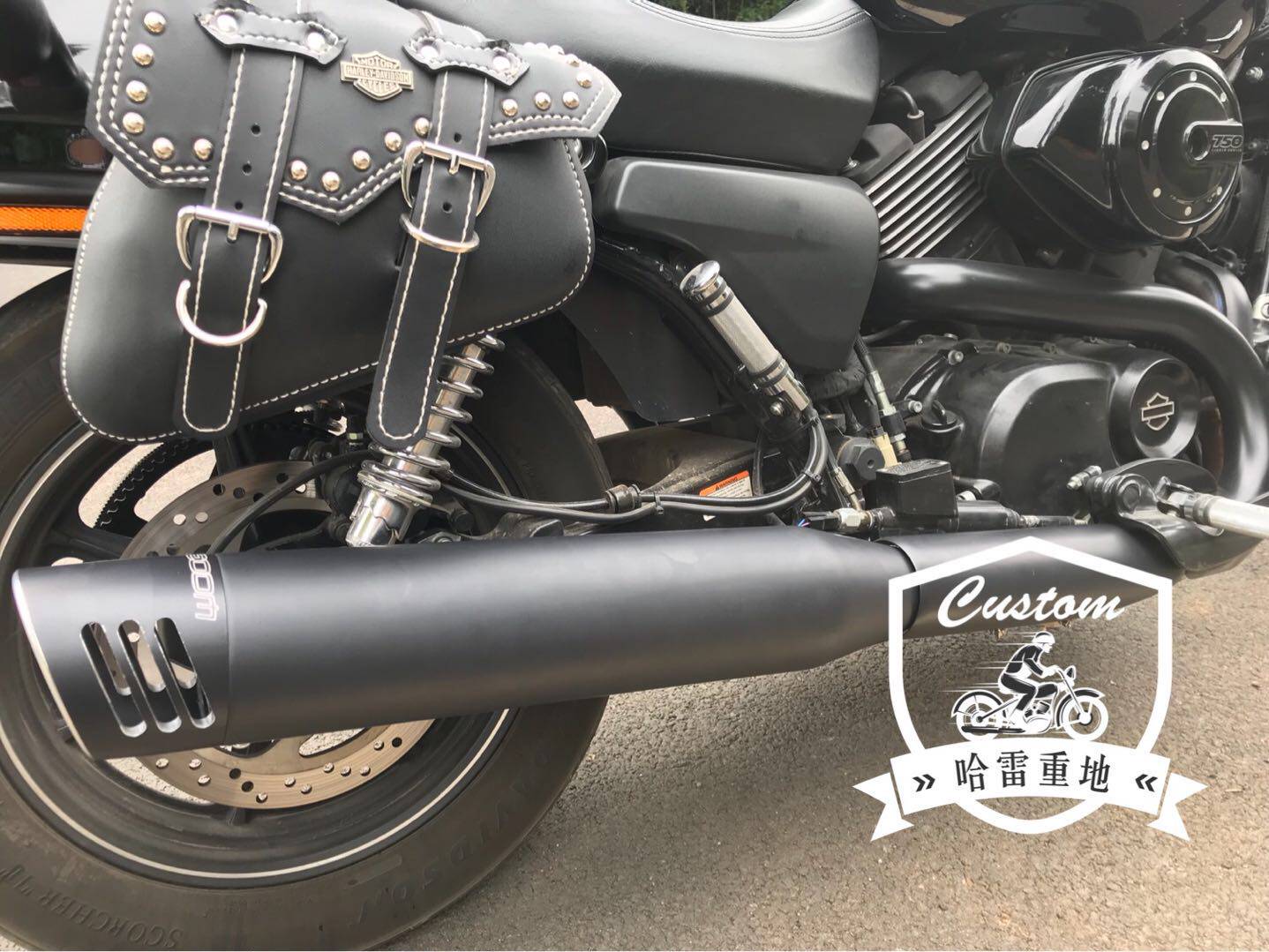 哈雷排气streetrod750街路德美国freedom自由尾段排气管