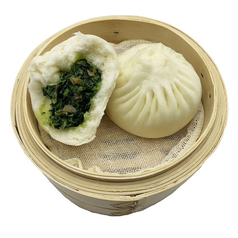 扬州香菇菜包 大菜包 营养早餐点心冷冻粥店半成品青菜素包子商用