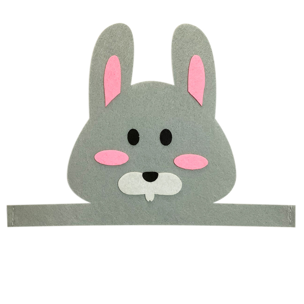 儿童动物小鹿兔子老虎表演道具立体卡通帽子头饰