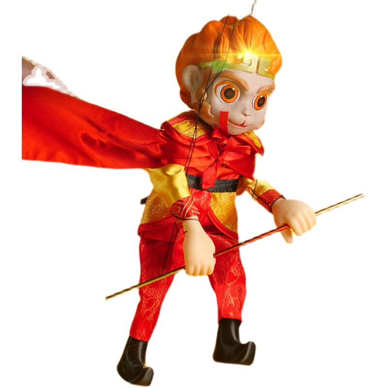 非遗提线木偶齐天大圣孙悟空幼儿园道具人偶真假美猴王新年木偶