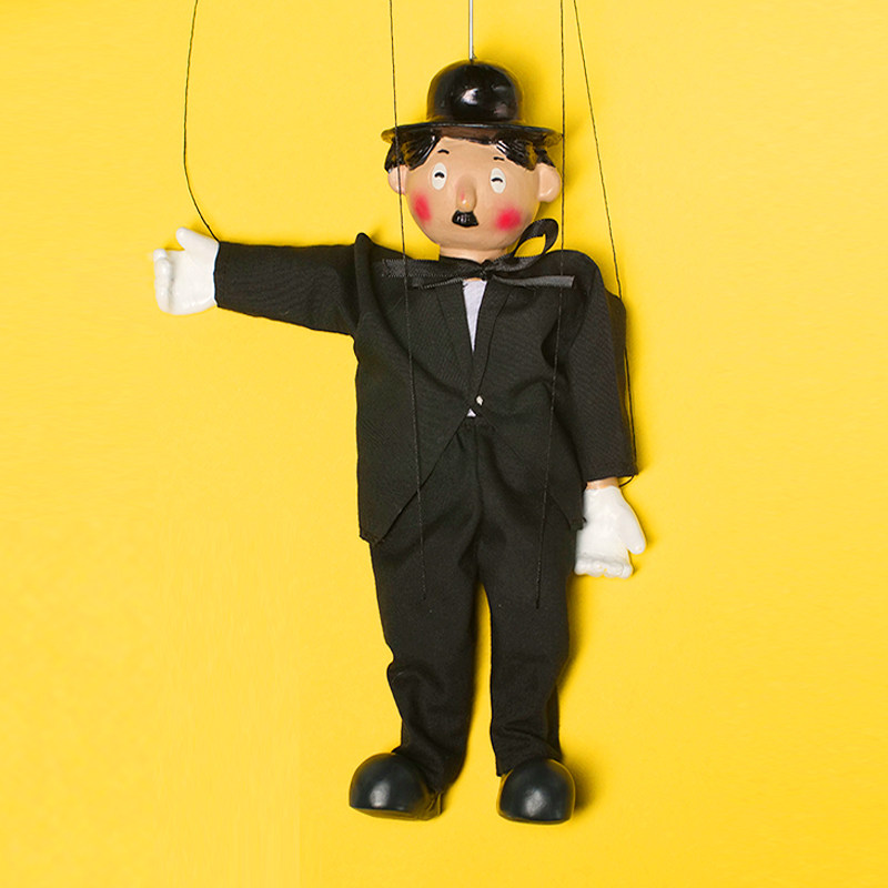 木偶共和国提线木偶卓别林喜剧大师搞笑吊线生日礼物木偶