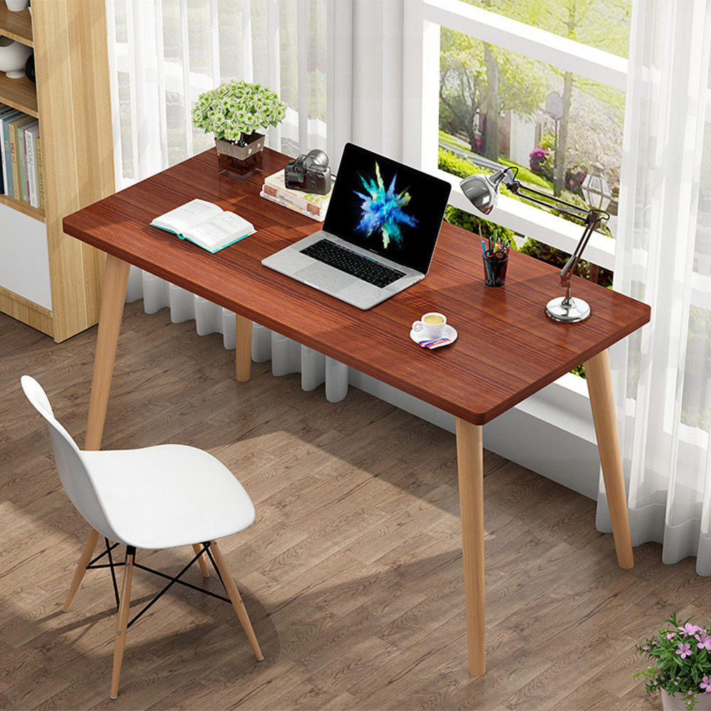 笔记本电脑台式桌书桌简约北欧现代卧室家用小桌子小户型全套桌椅