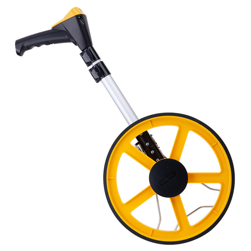 得力测距测量手推滚轮轮式车器户外量地量路测距仪