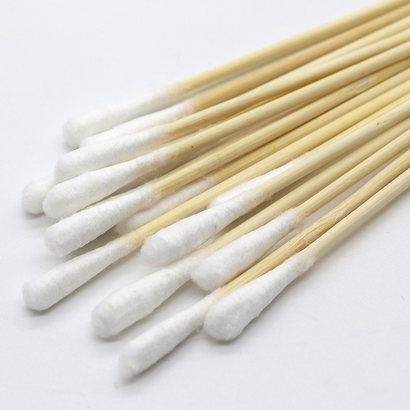 包邮一次性脱脂棉签医用无菌卫生棉棒清洁棉棒12cm棉花木棒800支