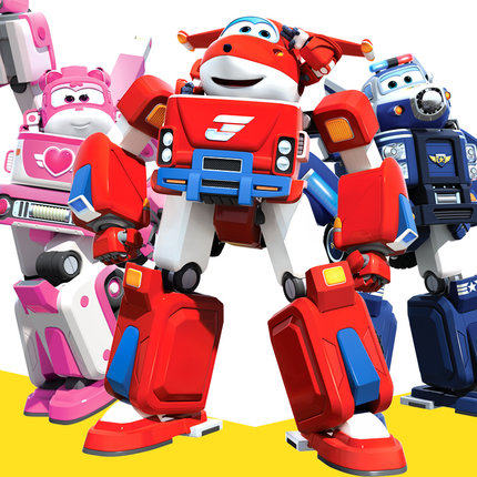 奥迪双钻超级飞侠玩具乐迪酷飞 新款米莉 大号益智变形飞机机器人