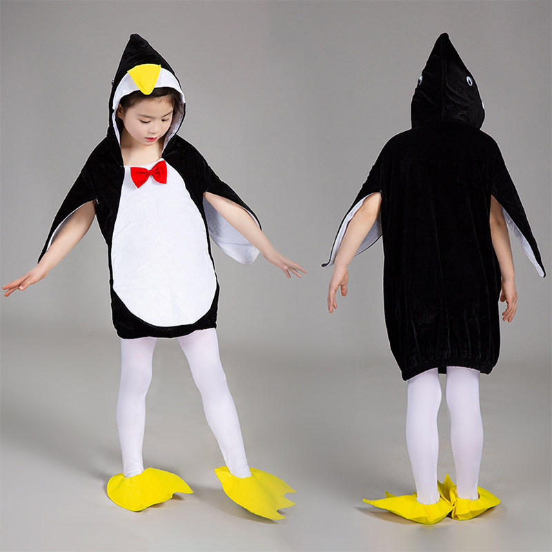 动物儿童小企鹅服装六一幼儿园宝宝造型亲子游戏儿童演出服