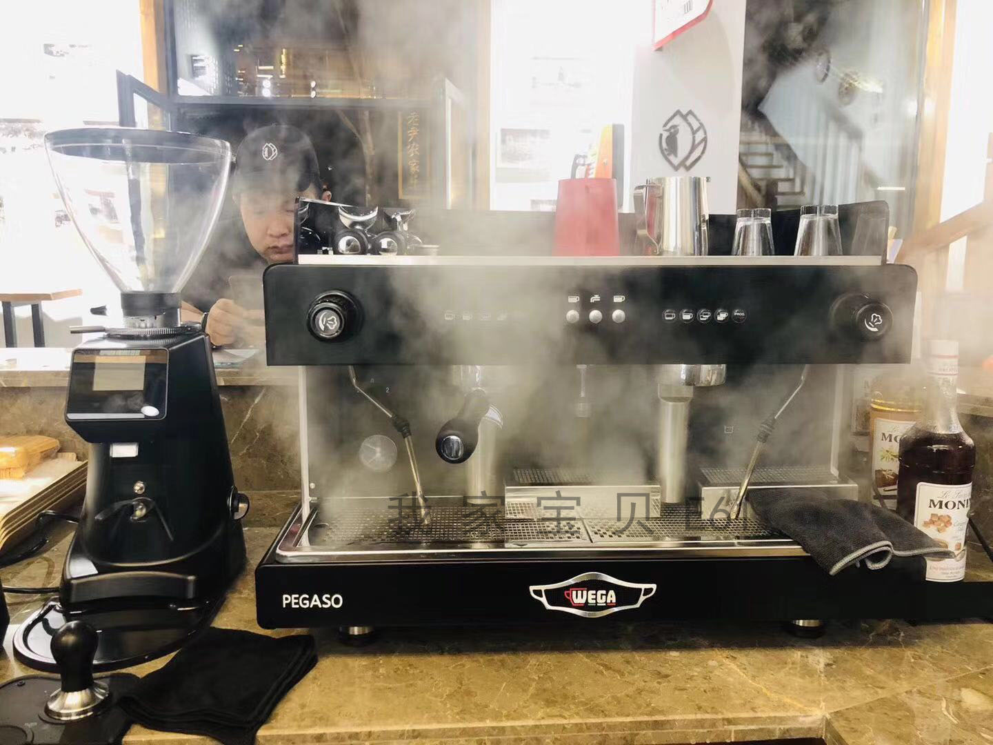 意大利原装进口wegapegaso毕加索e61双头半自动咖啡机商用高杯版