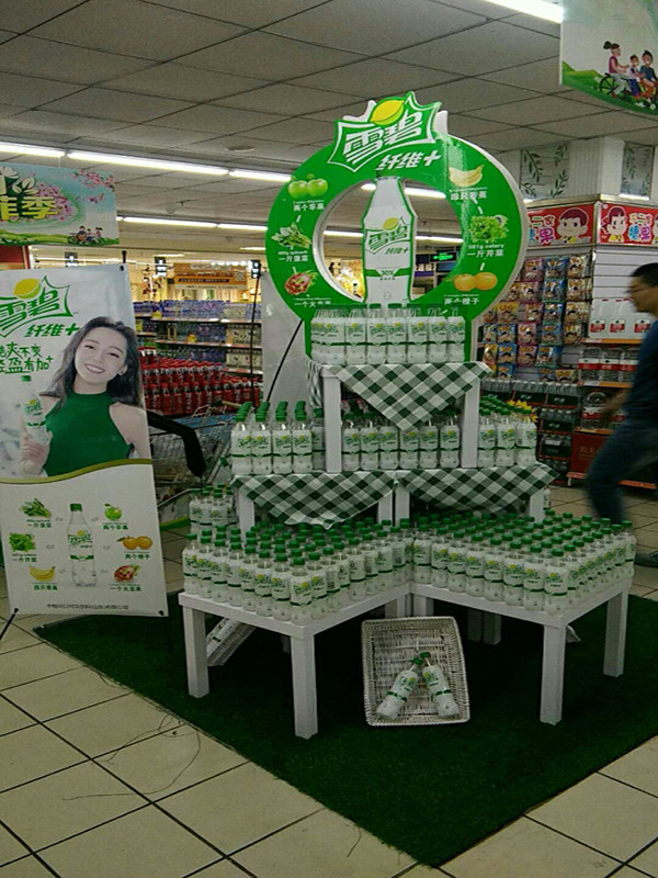超市情景陈列道具堆头小方桌小桌子展架含税含税普票