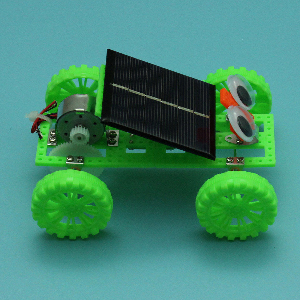 太阳能汽车科学小发明制作中小学生科技作业科普模型科学实验