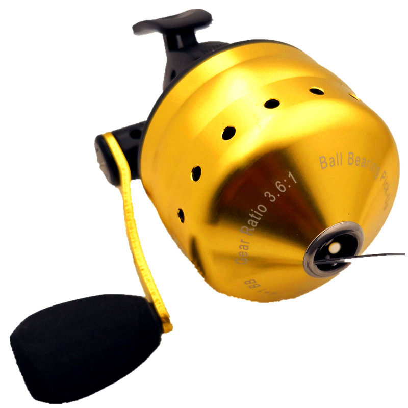 新款进口晓野px35全金属封闭式大号渔轮堡垒特奔弹弓射鱼轮套餐