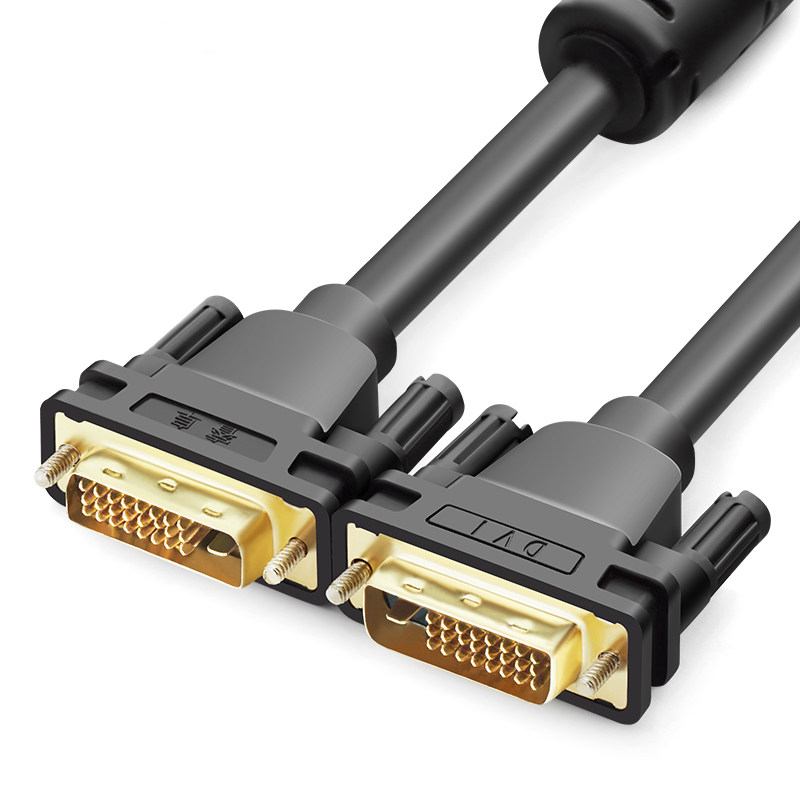 睿阜dvi线24 1双通道-d高清2k主机显卡电脑显示器连接线dvi-i公对公