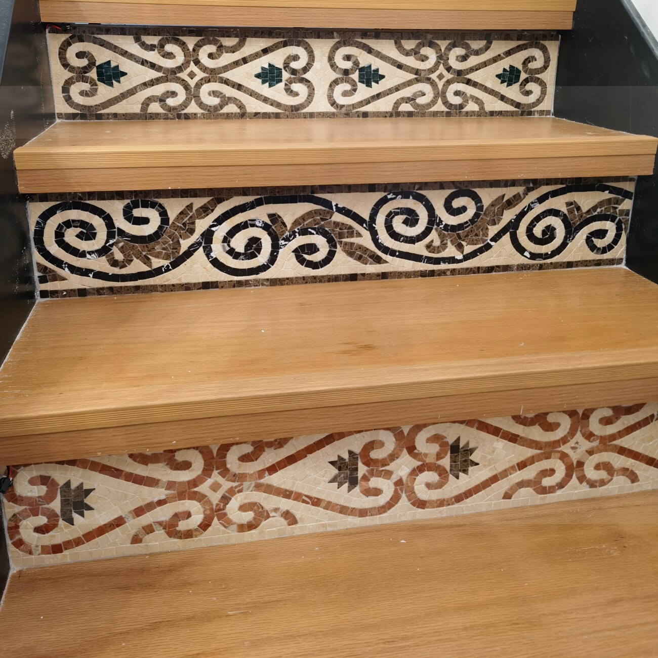 天然石材马赛克拼花欧式仿古波导踢脚腰线楼梯腰线