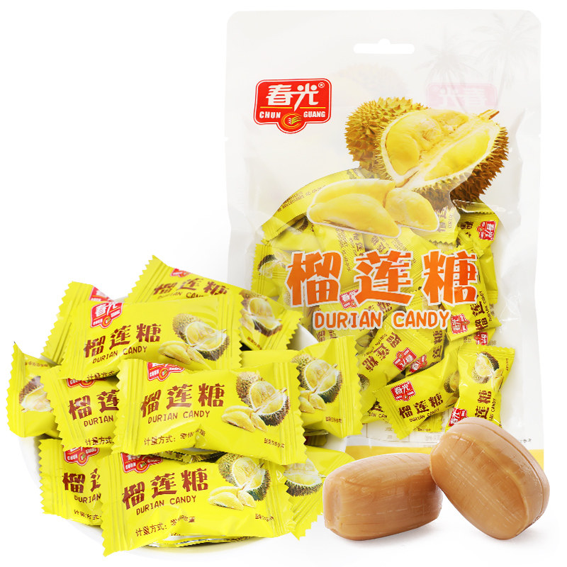 春光榴莲500g80颗硬糖水果糖结婚婚庆喜糖糖果糖果