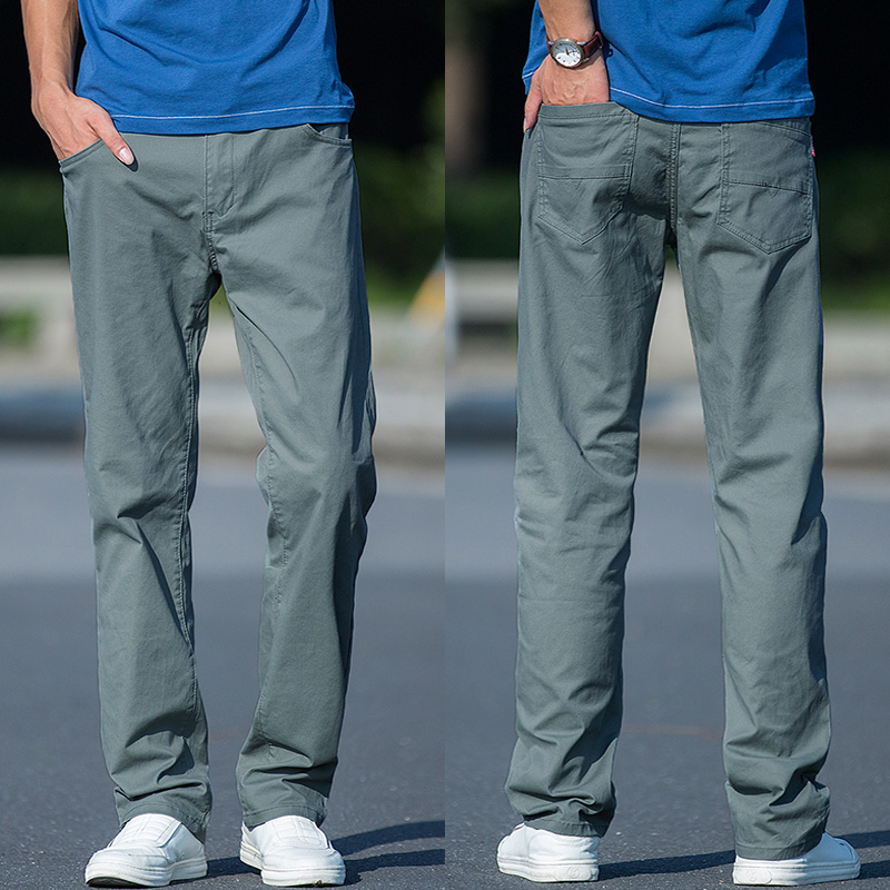 裤子男春秋款直筒宽松男士休闲裤春季工装长裤中年秋冬款大码男裤