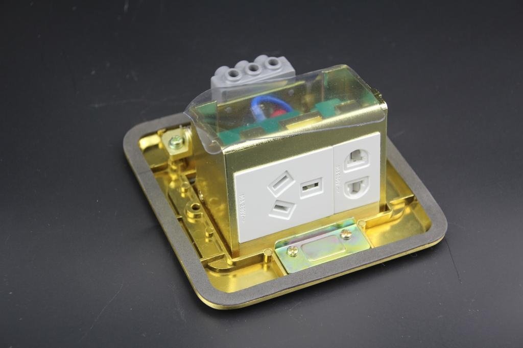 地板捷鹰电器正品地插五孔弹起插座地插