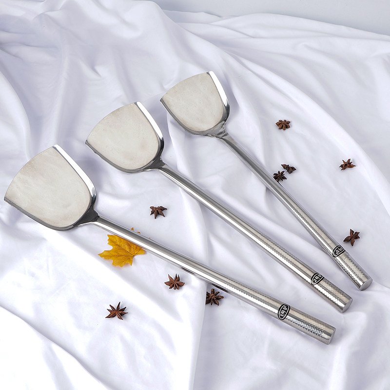 炒菜不锈钢加固大勺勺子厨师铲打菜马勺长柄柄勺汤勺