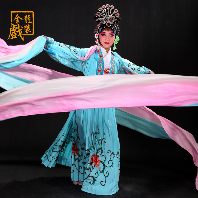 全龙文化舞台演出花旦梨园戏服六一儿童戏曲服装青衣水袖天女散花