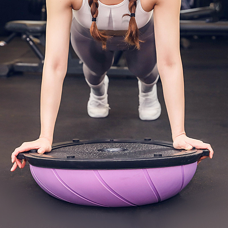 瑜伽劳拉之星波速健身球普拉提球半球器材平衡加厚瑜伽球