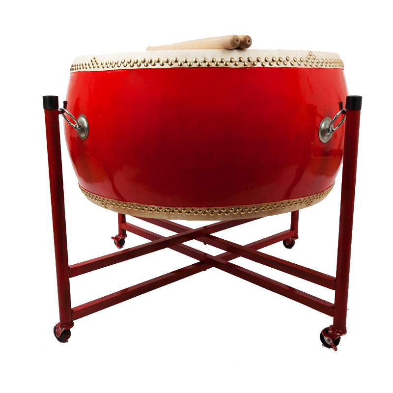 铁架秦翔鼓24寸大鼓架子扁鼓中鼓堂鼓支架四轮堂鼓