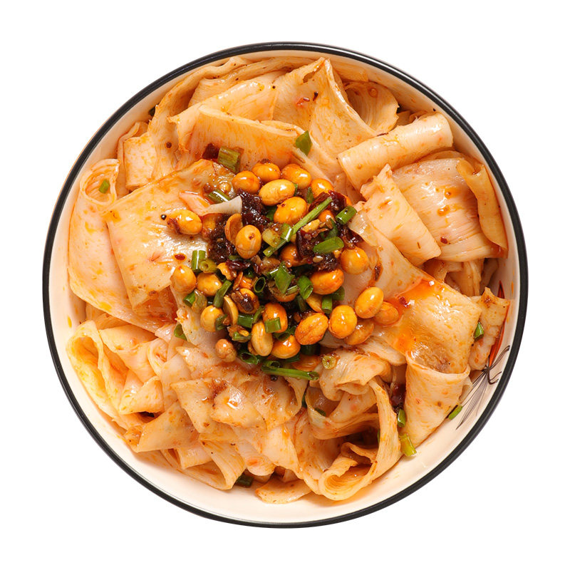 麻辣多拿红油面皮包邮陕西特产袋装150g*6非油炸方便面速食擀面皮