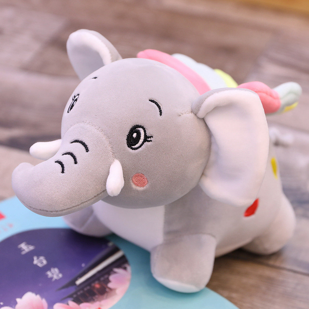 小象公仔毛绒玩具大象娃娃玩偶布艺柔软婴儿安抚毛绒布艺类玩具