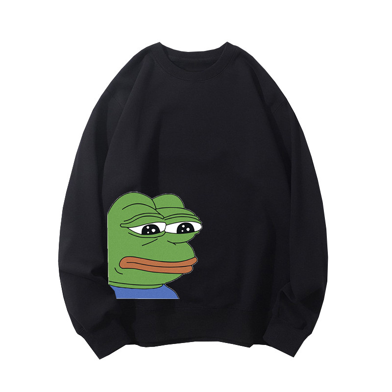 轻漫物语悲伤沙雕孤寡青蛙pepesadfrog圆领卫衣卫衣