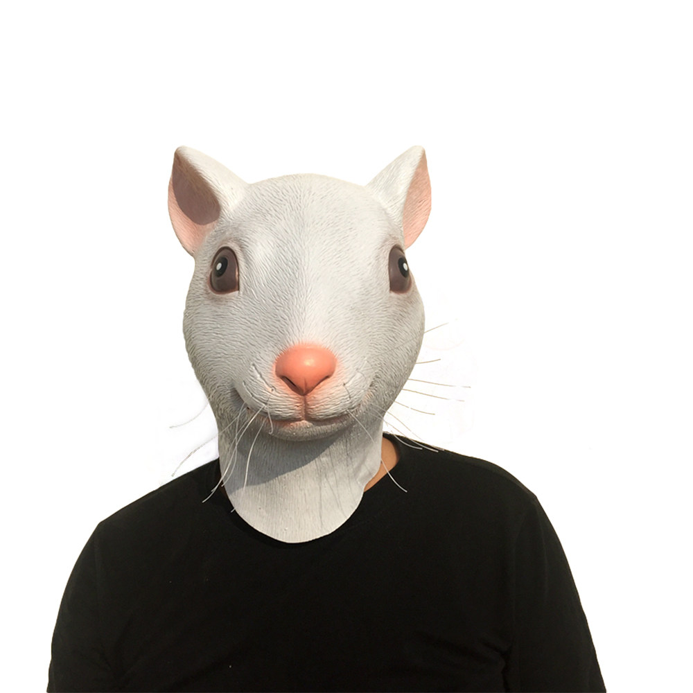 年会演出老鼠面具cos动物头套猩猩猪八戒老虎毛驴鸭子马头表演道