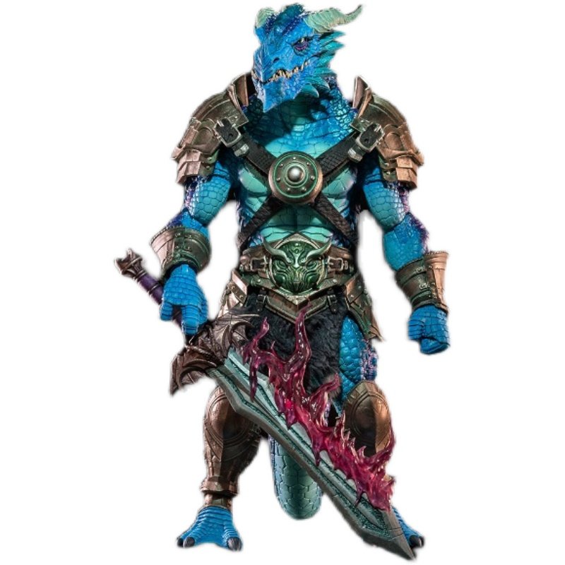 可动阿拉龙人蓝龙9寸瘟神预售西幻军团神话潮玩盲盒