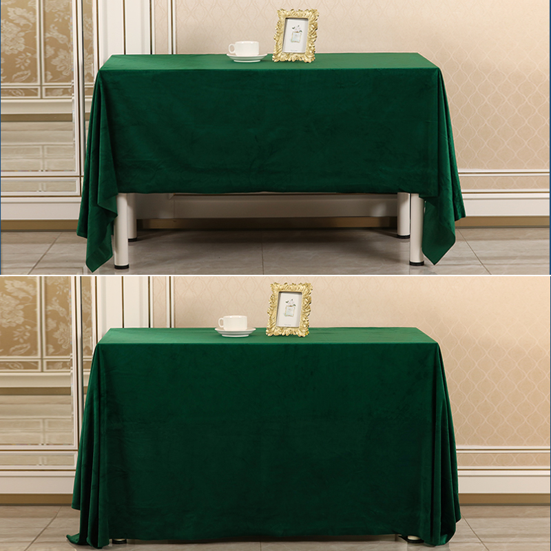 桌布绒布意大利定做超大会议会议桌办公长方形天鹅绒桌布