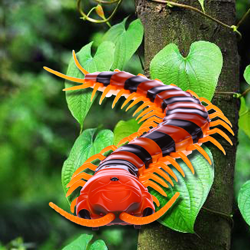 跨年夜礼物玩具遥控动物玩具巨蜈蚣宝宝玩具电动遥控仿真蜈蚣模型