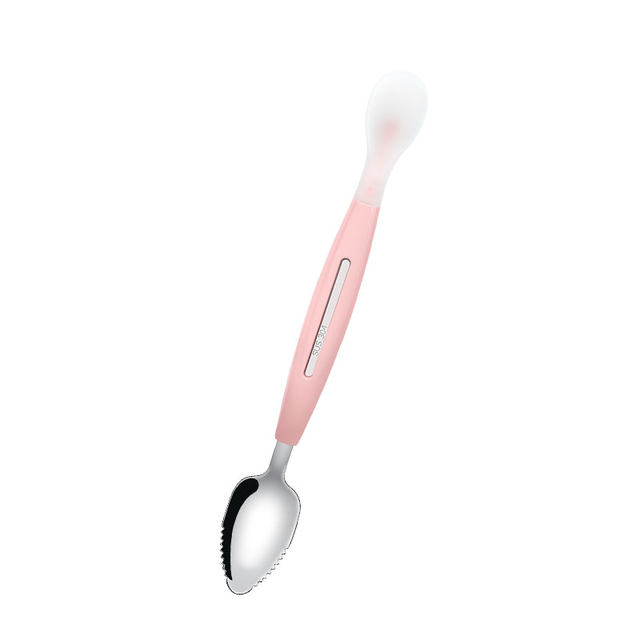 Children's baby tableware baby scraping apple puree spoon complementary food digger spoon scraping fruit infant eating tool artifact Children's baby tableware baby scraping apple puree spoon complementary food digger spoon scraping fruit infant eating tool artifact