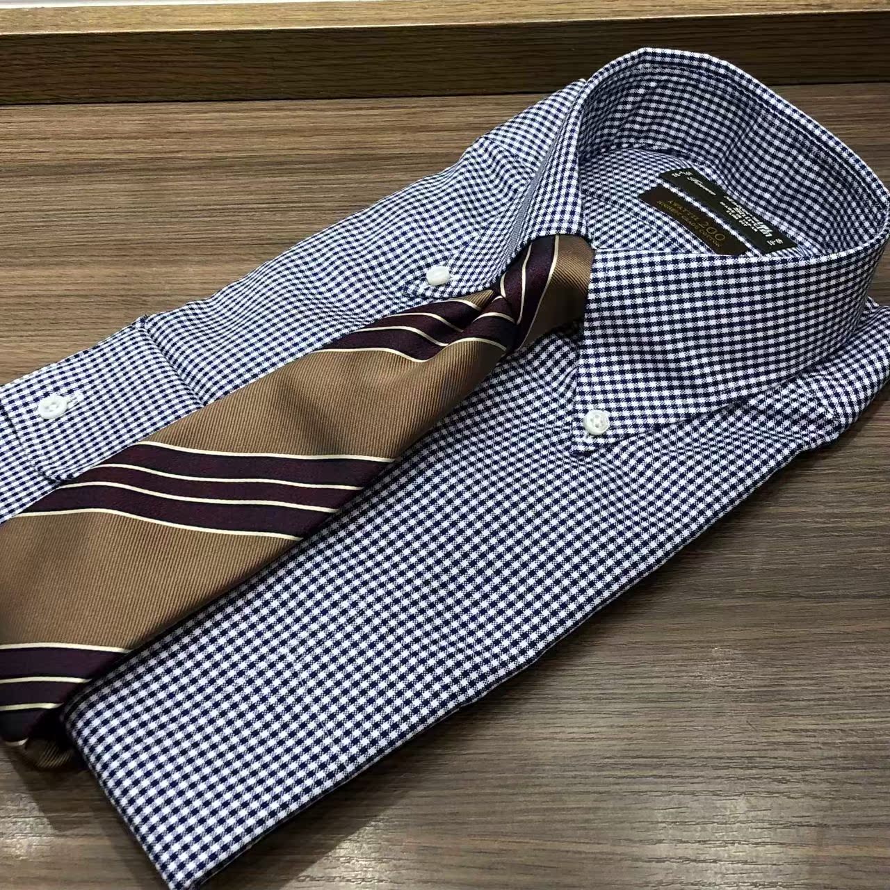 长袖日本专柜镰仓衬衫200支修身法式纽扣领男衬衫