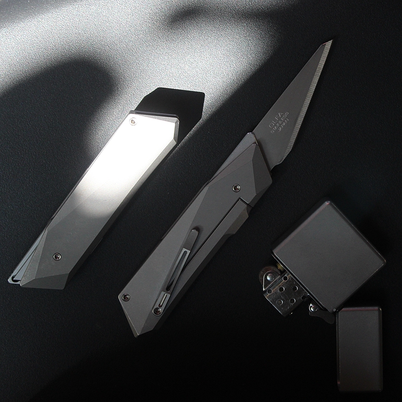 枷封钛合金美工刀edc折叠裁纸纸刀重型ckb2刀片多功能组合工具